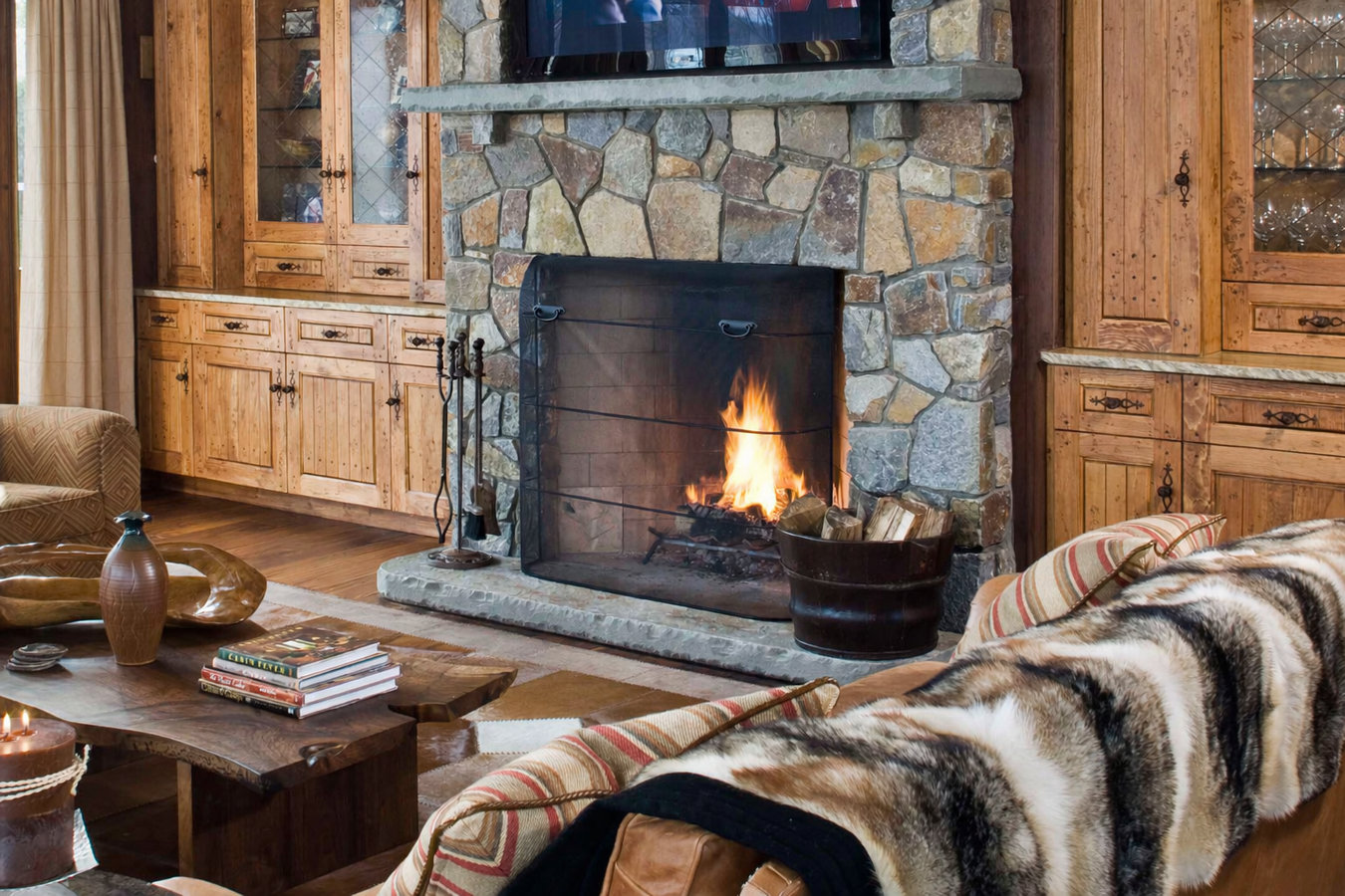 Fireplace installation